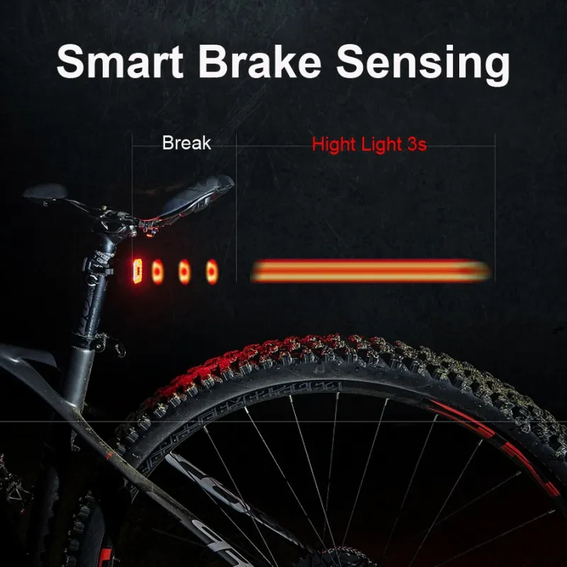 High-Visibility USB Rechargeable Taillight for Road Bikes