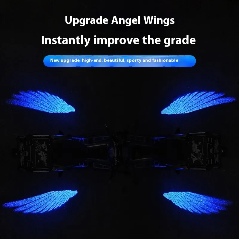 Motorcycle Angel Wings Projection Light – Down-Corner Floor Lamp