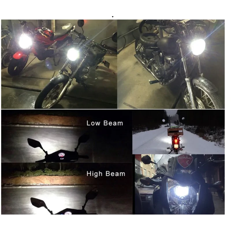 Ultra-Bright 12W LED Headlight for Motorcycles & Cars – Plug & Play