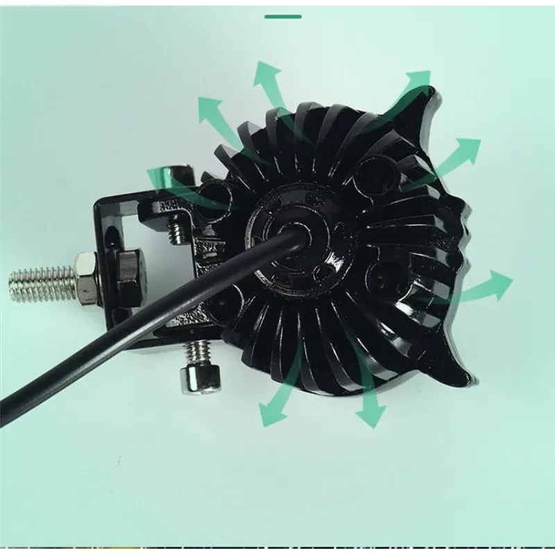 Mini Owl Lens LED Bike Headlight – White & Amber Beam