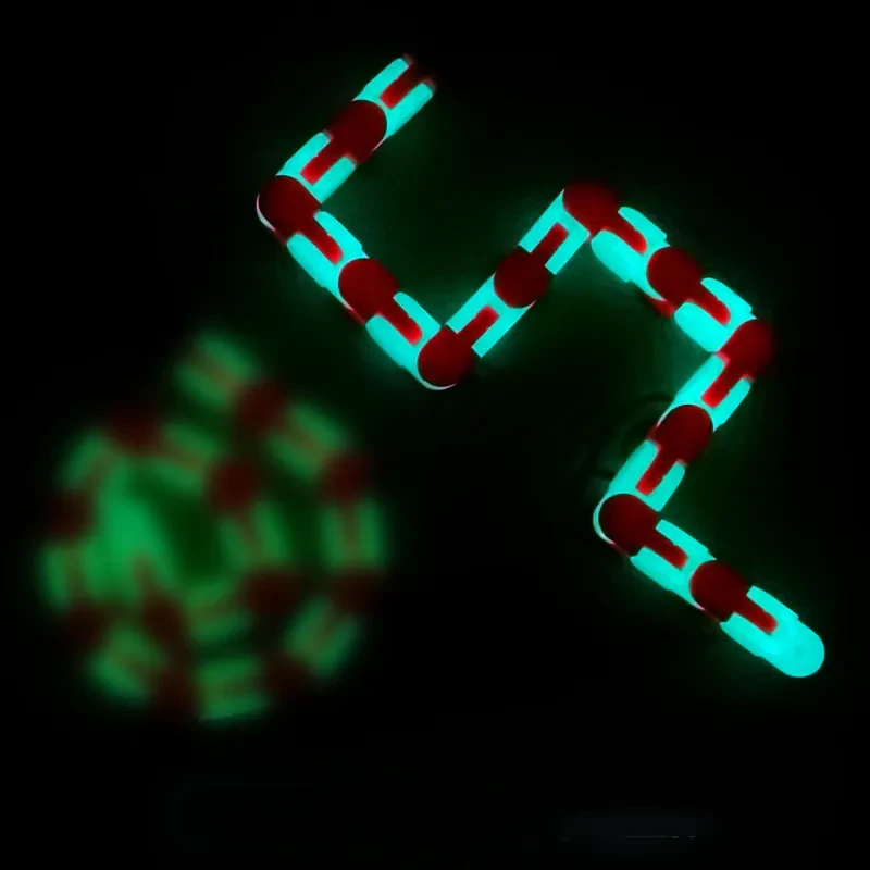 Luminous Decompression Bicycle Chain Toy – 24/36/48 Section Fidget