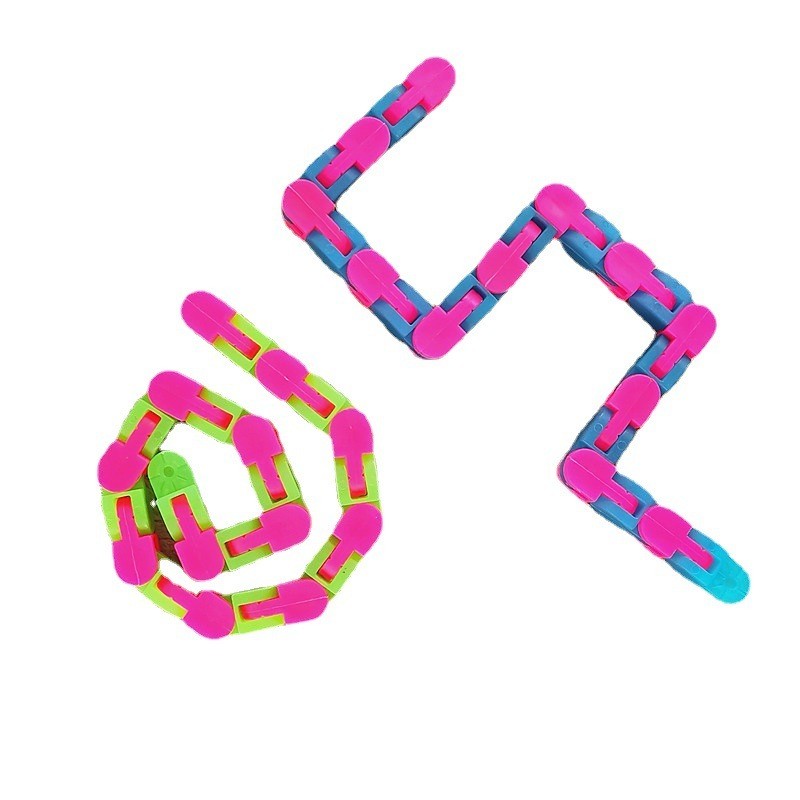 Luminous Decompression Bicycle Chain Toy – 24/36/48 Section Fidget