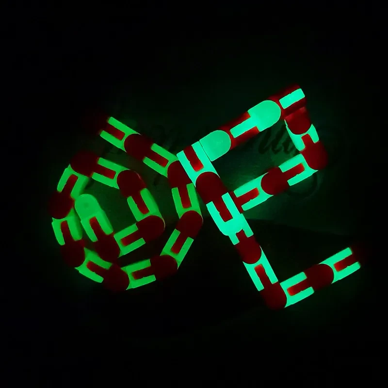 Luminous Decompression Bicycle Chain Toy – 24/36/48 Section Fidget