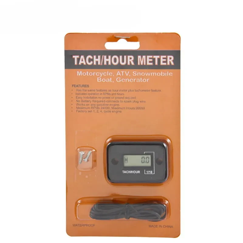 MotoTech Digital Speed Timer – 0–30600RPM Tachometer & Hour Meter