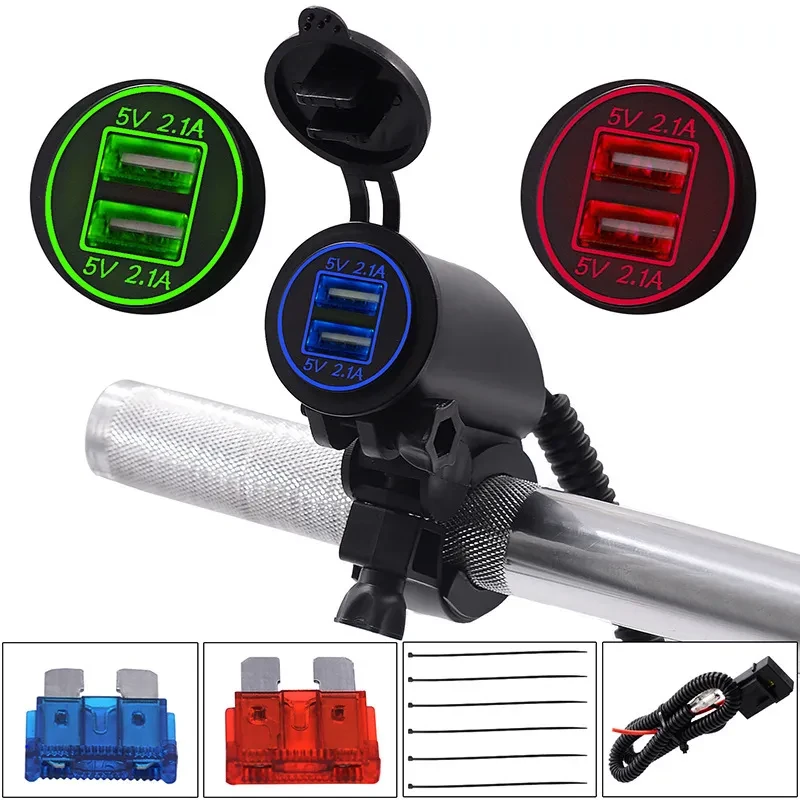 MotoTech Dual USB Charger β 4.2A Waterproof 12V/24V Phone Adapter