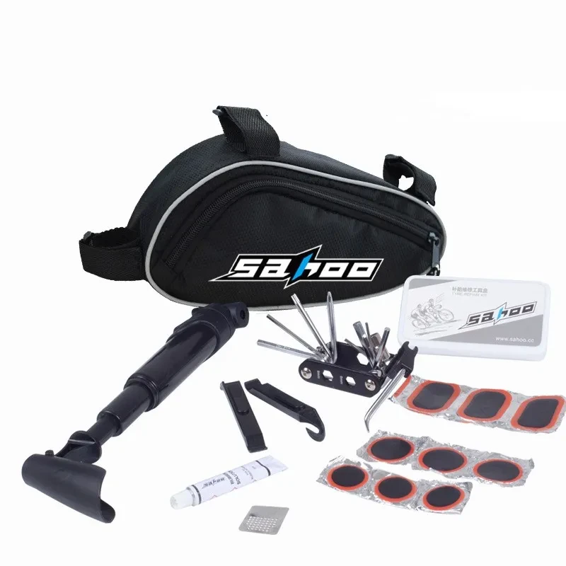 Complete Bicycle Repair Kit – 14-in-1 Tool Set with Pump & Tire Patch