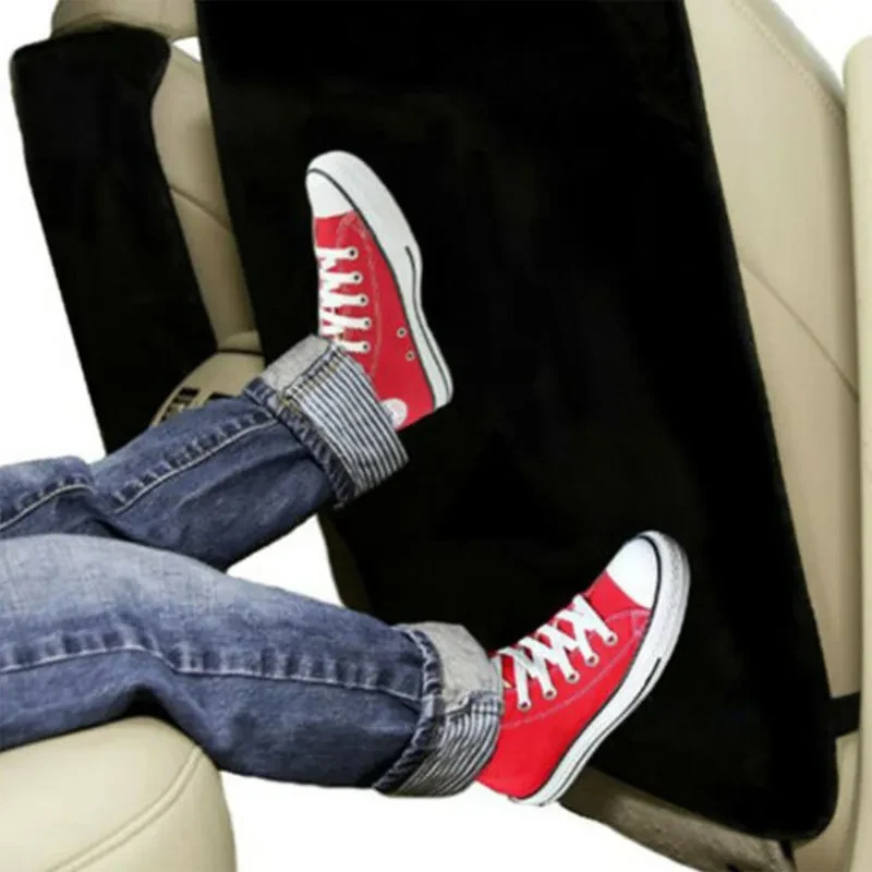 Car Children Anti-Kick Pad – Black Oxford Cloth Protective Seat Cover