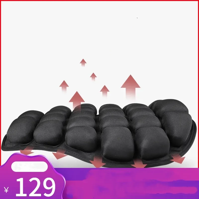 Jiusong 3D Airbag Motorcycle Seat Cushion – Breathable Shock Absorbing Pad