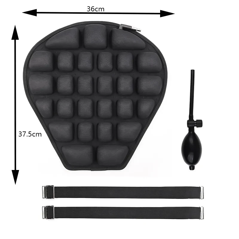 Jiusong 3D Airbag Motorcycle Seat Cushion – Breathable Shock Absorbing Pad