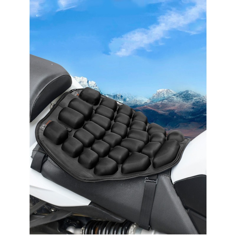 Jiusong 3D Airbag Motorcycle Seat Cushion – Breathable Shock Absorbing Pad