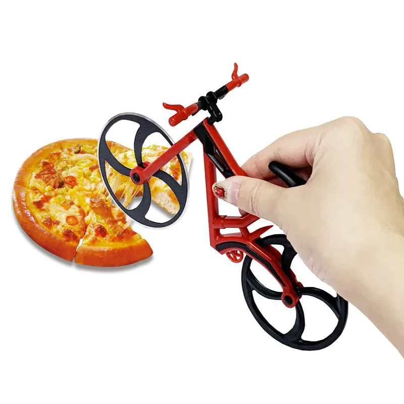 Stainless Steel Bicycle Pizza Cutter – Creative Cake & Fruit Wheel
