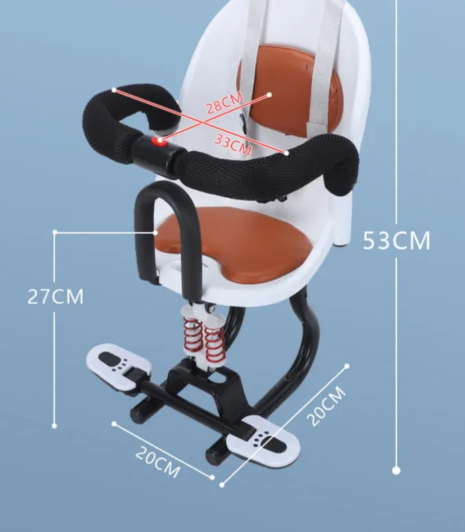 Child Safety Front Seat for Electric Scooter – Sturdy Steel Frame