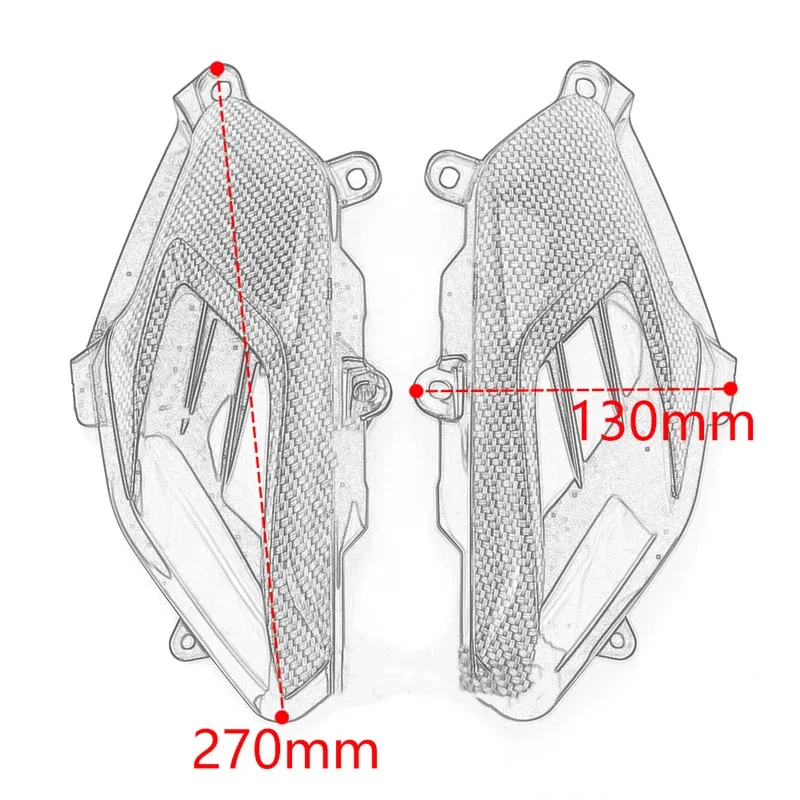 NMAX155 LED Side Lamp Pair – Carbon Fiber Style for Yamaha NMAX125/155