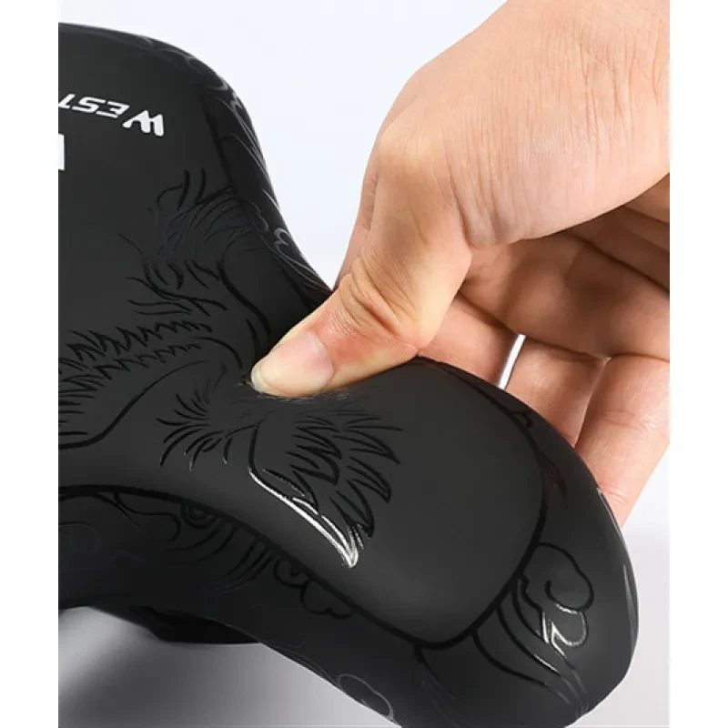 Wide Comfort Bicycle Saddle – Breathable Big Seat Cushion for Riding
