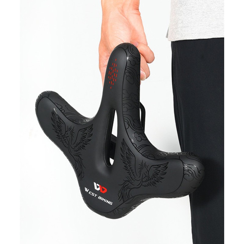 Wide Comfort Bicycle Saddle – Breathable Big Seat Cushion for Riding
