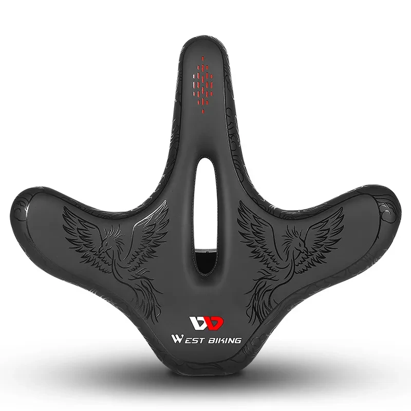 Wide Comfort Bicycle Saddle – Breathable Big Seat Cushion for Riding