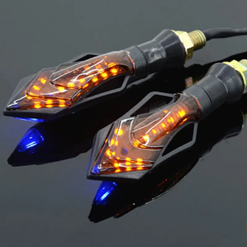 Universal 12V Bike Tail Blinker Dual-Tone LED Direction Lamp