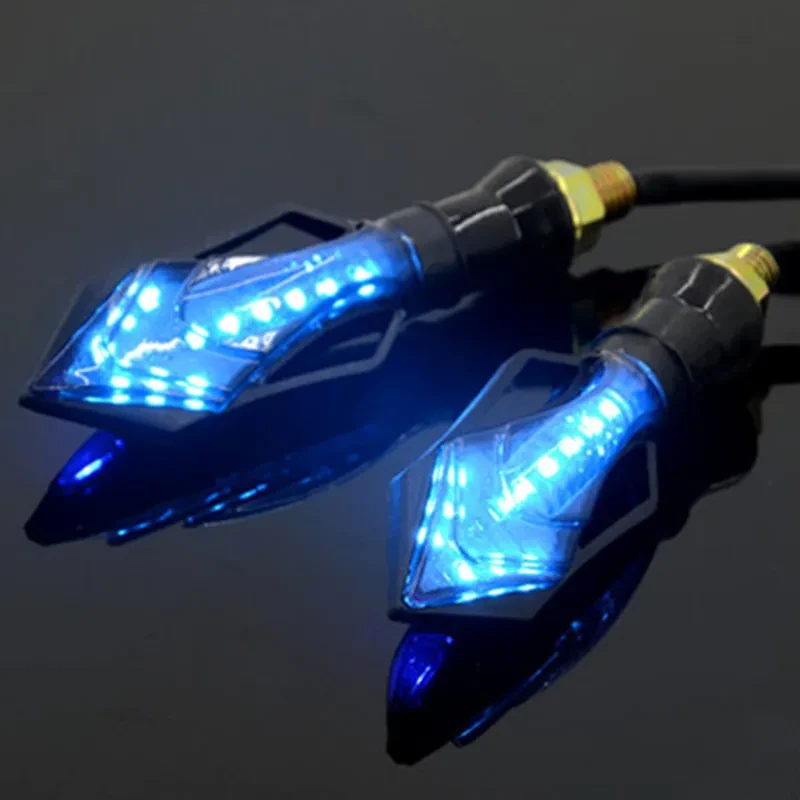 Universal 12V Bike Tail Blinker Dual-Tone LED Direction Lamp