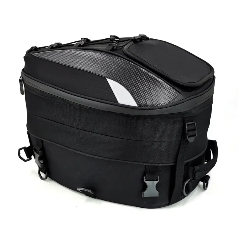 Expandable Motorbike Tail Pack – Helmet Storage Travel Backpack