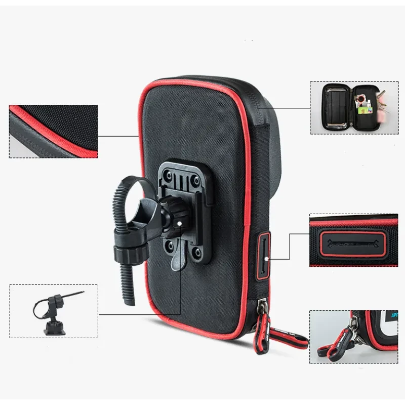 MotoShield Phone Holder Bag – Rainproof & Shockproof Case