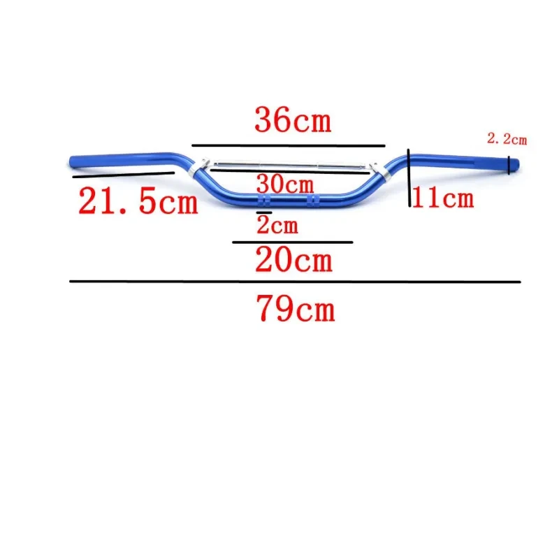 DajiKan 22mm Aluminum Motorcycle Handlebar – Universal Dirt & Street Bike