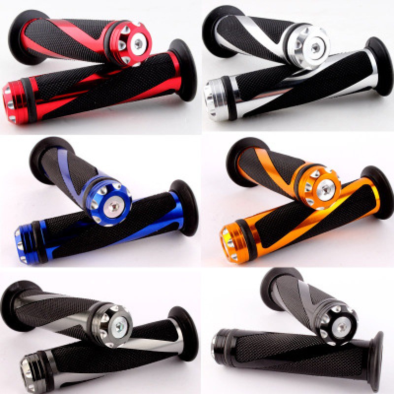 MotoGrip Aluminum Handlebar Covers β Universal 22mm Motorcycle Grips
