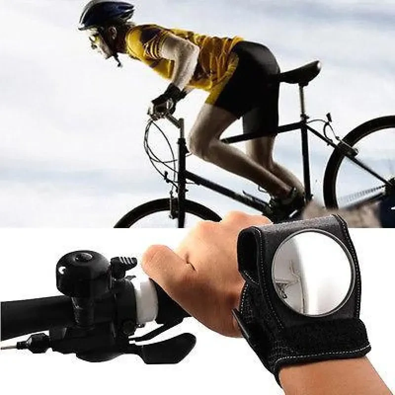 Cycling Arm Rearview Mirror with Adjustable Wristband Strap
