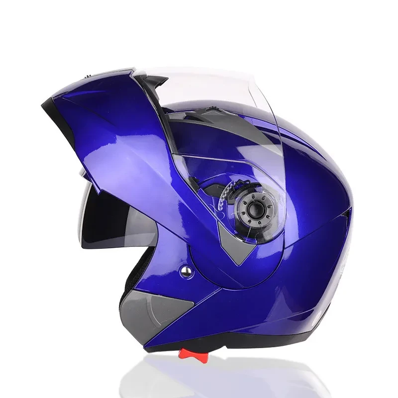 Modular Motorbike Protective Helmet with Dual Visor & Safety Design