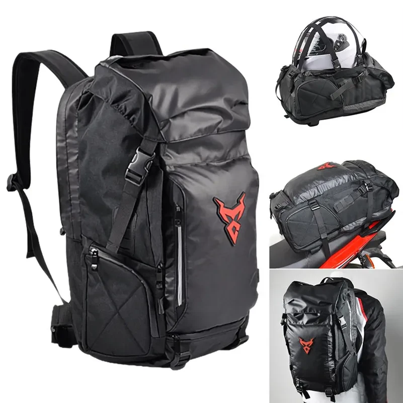 Versatile Motorbike Touring Gear Pack – Helmet Storage Shoulder Bag