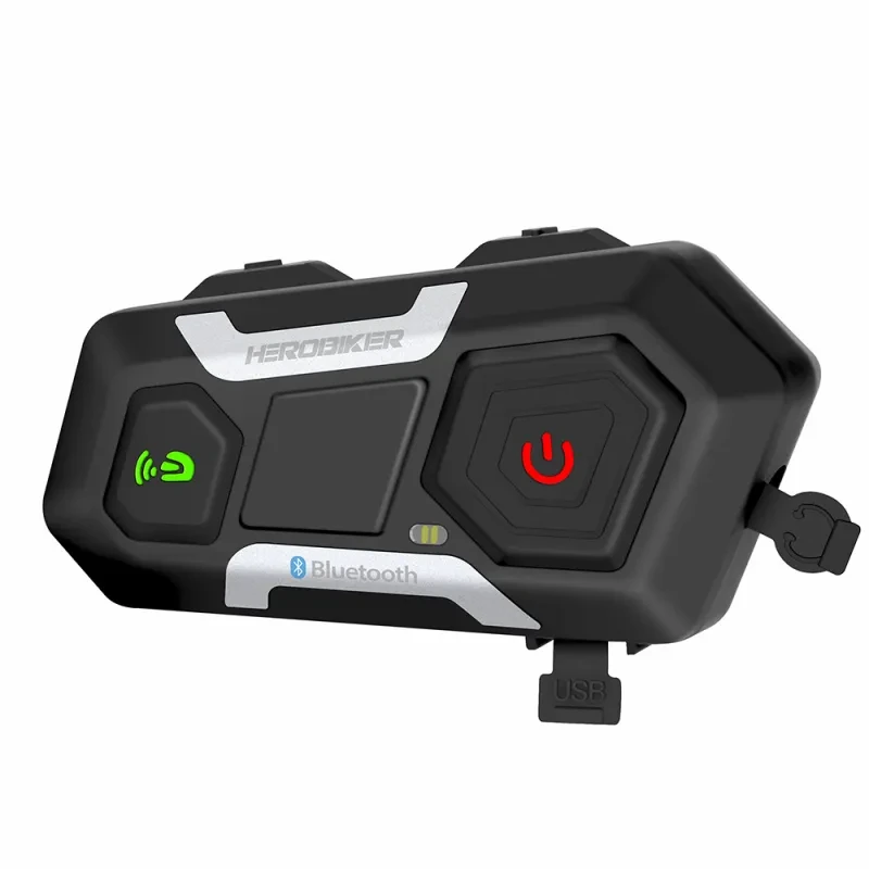 HEROBIKER Bluetooth Helmet Intercom β 1200M Waterproof Moto Headset