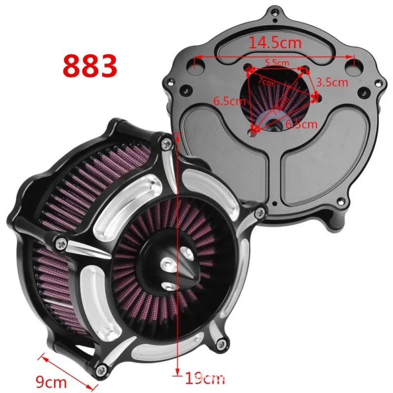 Harley Motorcycle Air Filter – Large Aluminum Alloy Upgrade Part