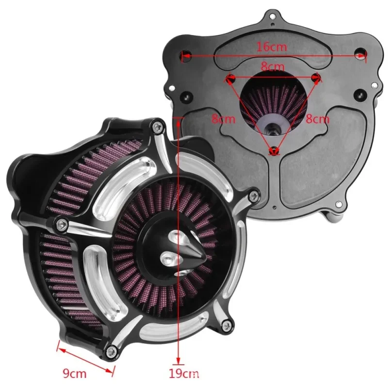 Harley Motorcycle Air Filter – Large Aluminum Alloy Upgrade Part