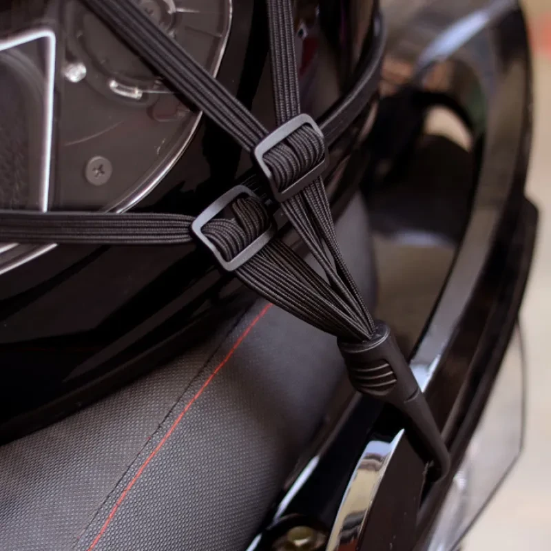 Retractable Motorcycle Helmet Strap – Elastic Luggage Rope with Hooks