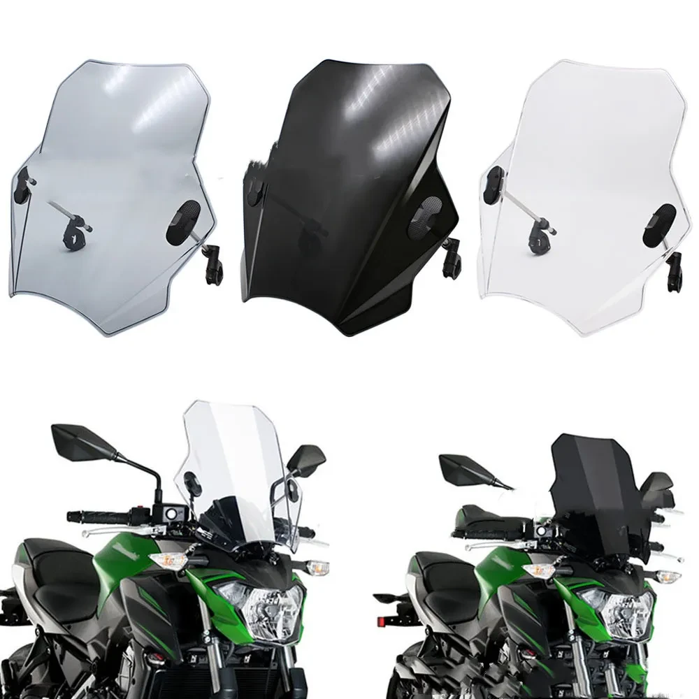 Universal Street Motorcycle Windshield ABS Screen Deflector