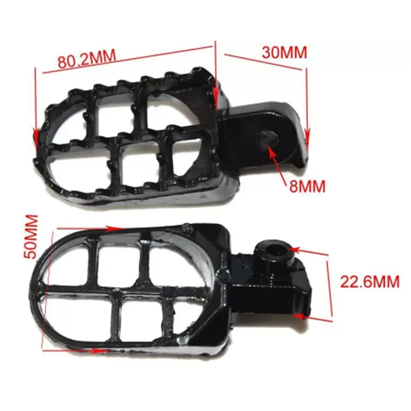 Heavy-Duty Aluminum Off-Road Motorcycle Foot Pedals