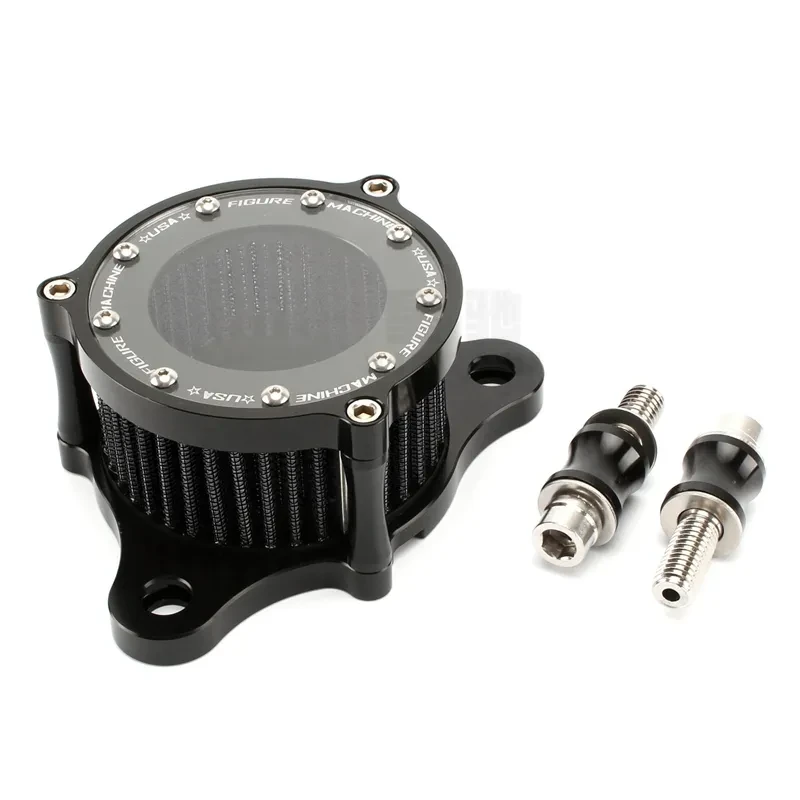 Retro Motorcycle Air Filter – Transparent Glass Design