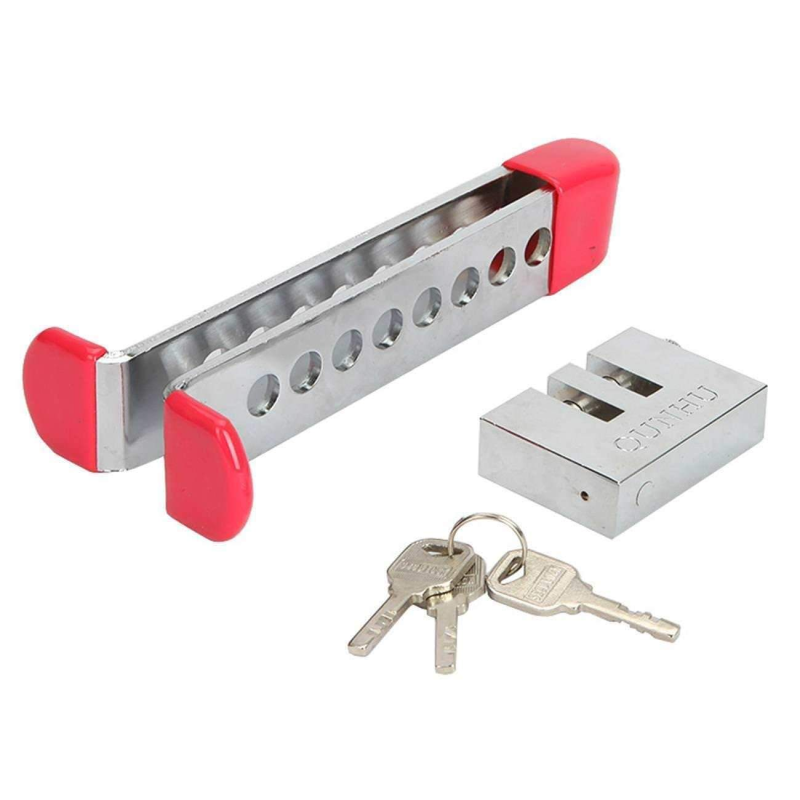 Truck & Auto Safety Pedal Lock – 8-Hole Strong Steel Security System