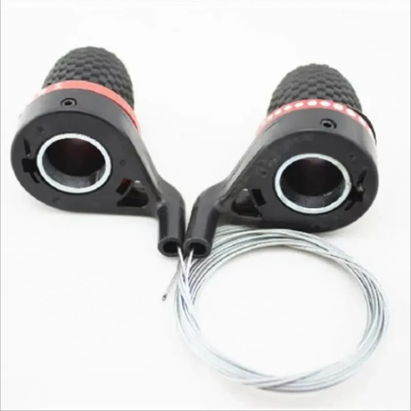 MTB Rotary Shifter Set with Cables & Grips – 18/21 Speed Bikes