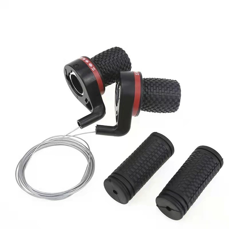 MTB Rotary Shifter Set with Cables & Grips – 18/21 Speed Bikes
