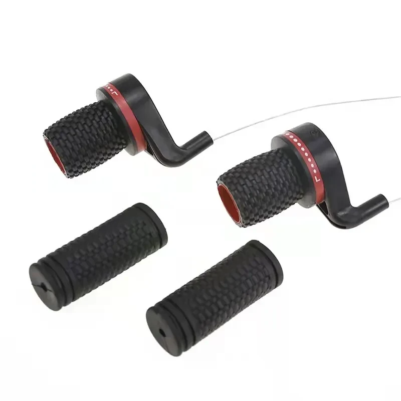 MTB Rotary Shifter Set with Cables & Grips – 18/21 Speed Bikes