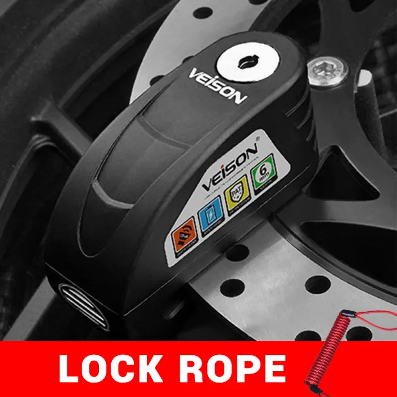 VEISON Waterproof Motorcycle Disc Brake Alarm Lock β Anti-Theft Security
