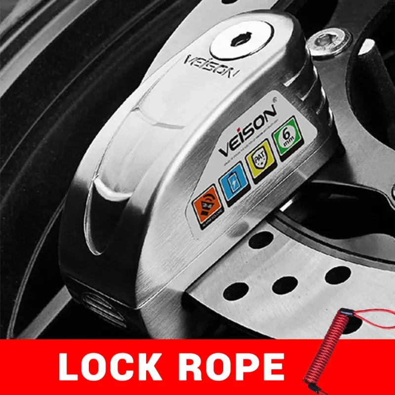 VEISON Waterproof Motorcycle Disc Brake Alarm Lock β Anti-Theft Security