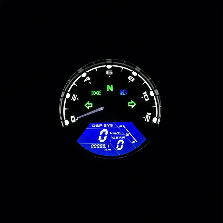 Digital LCD Motorcycle Dashboard β Speedometer Tachometer Odometer