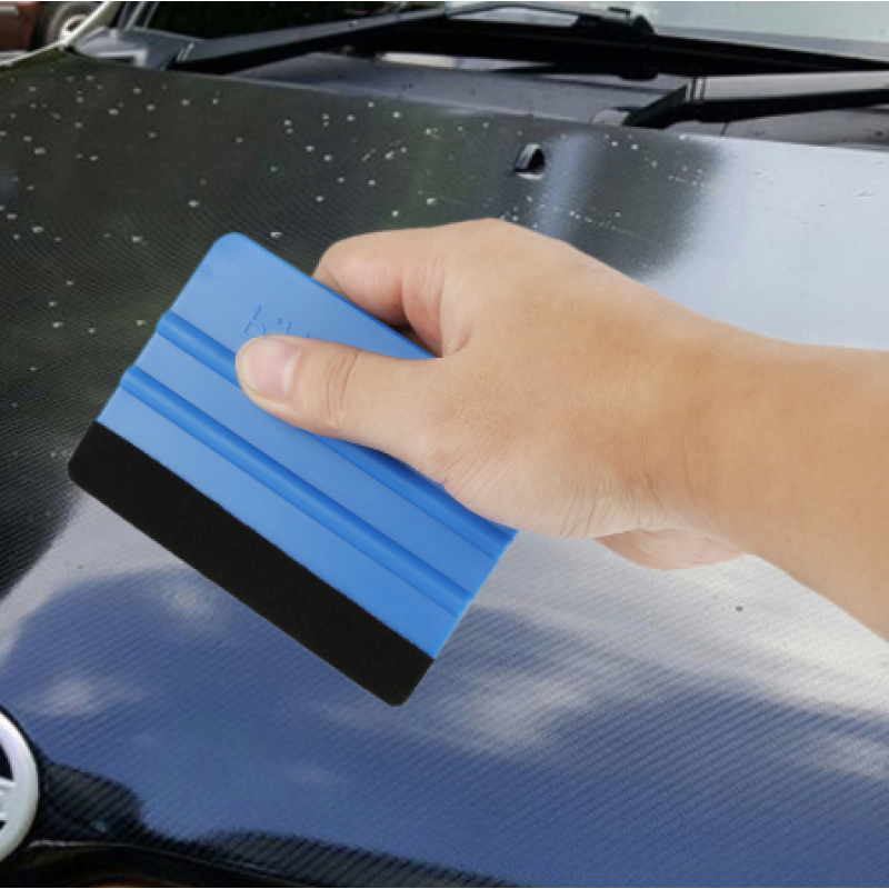 Blue Automotive Film Scraper | Car Vinyl Wrap Sticker Tool