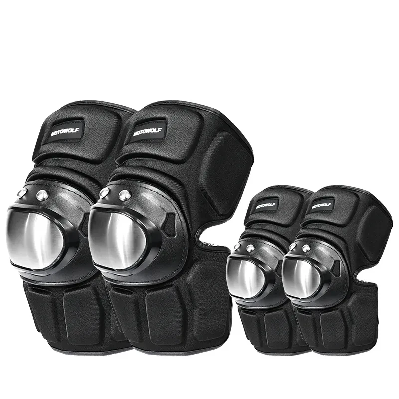 Motocross Knee and Elbow Protectors Heavy-Duty Motorcycle Gear
