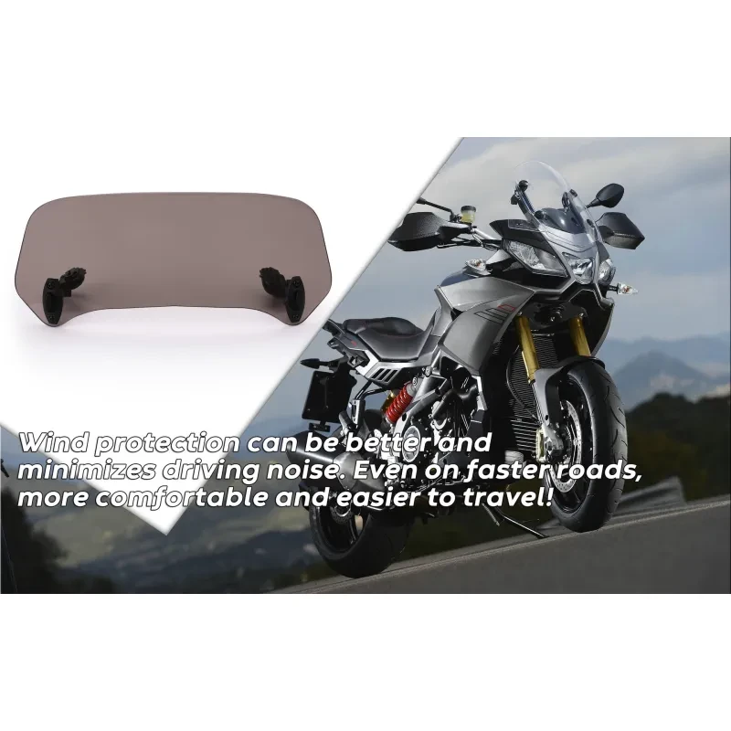 Universal Bike Screen Extender – Adjustable Touring Airflow Shield