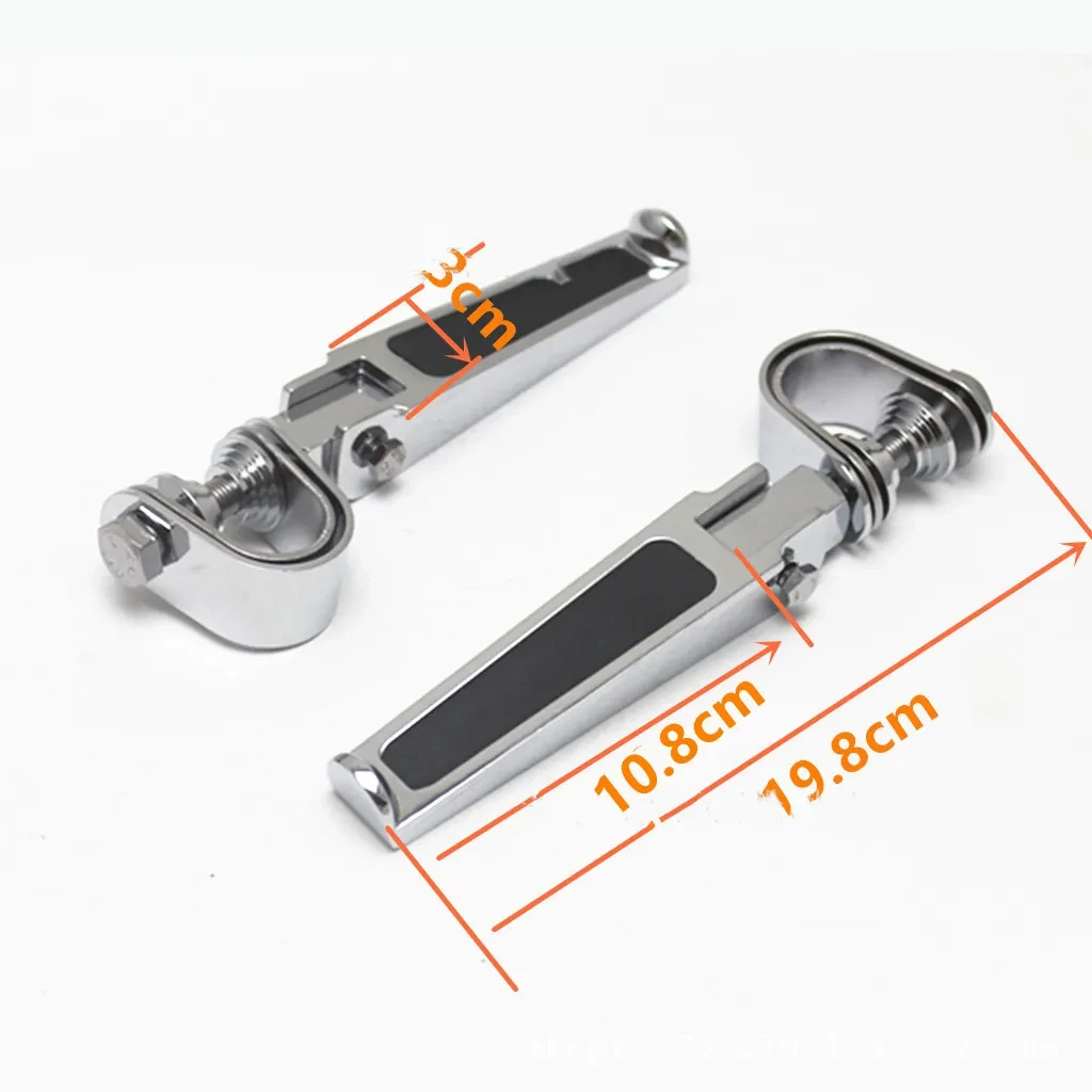 Electroplated Bike Foot Bar – Rubber Grip Alloy Peg