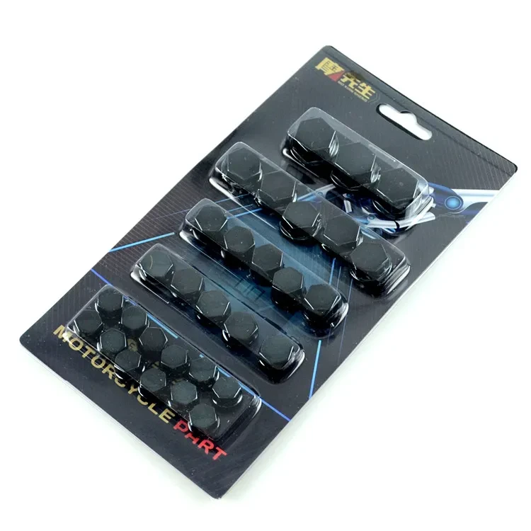Colored Bolt Cap Set for Motorbike & Scooter Styling