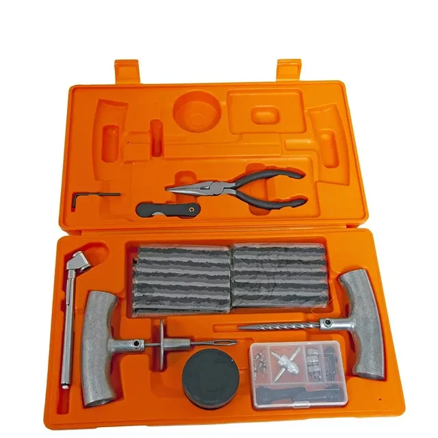 Off-Road Tire Plug Kit with Portable Repair Tools & Case