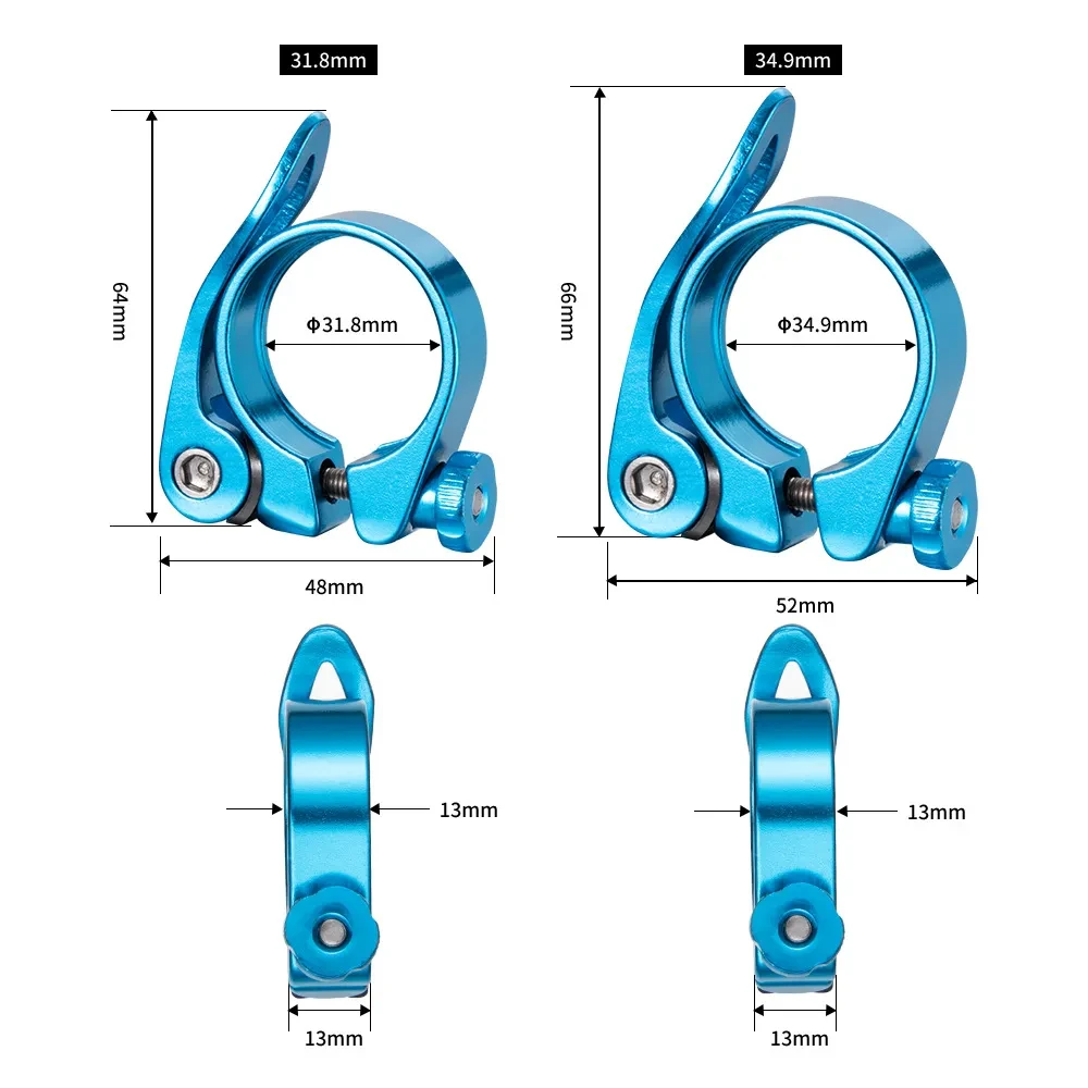 Colorful Alloy Saddle Tube Clip for Sport Bikes